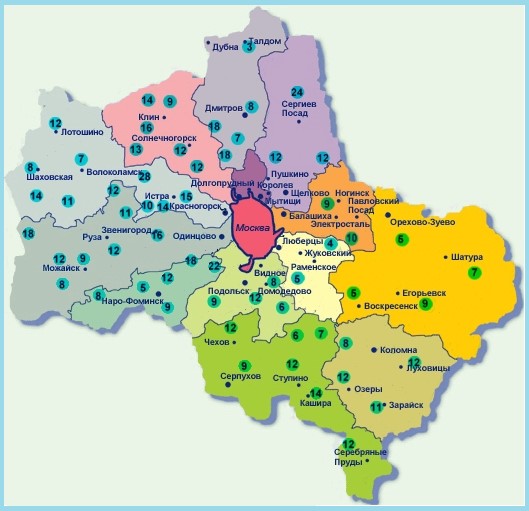 карта глубин копка колодца Балашихинский район